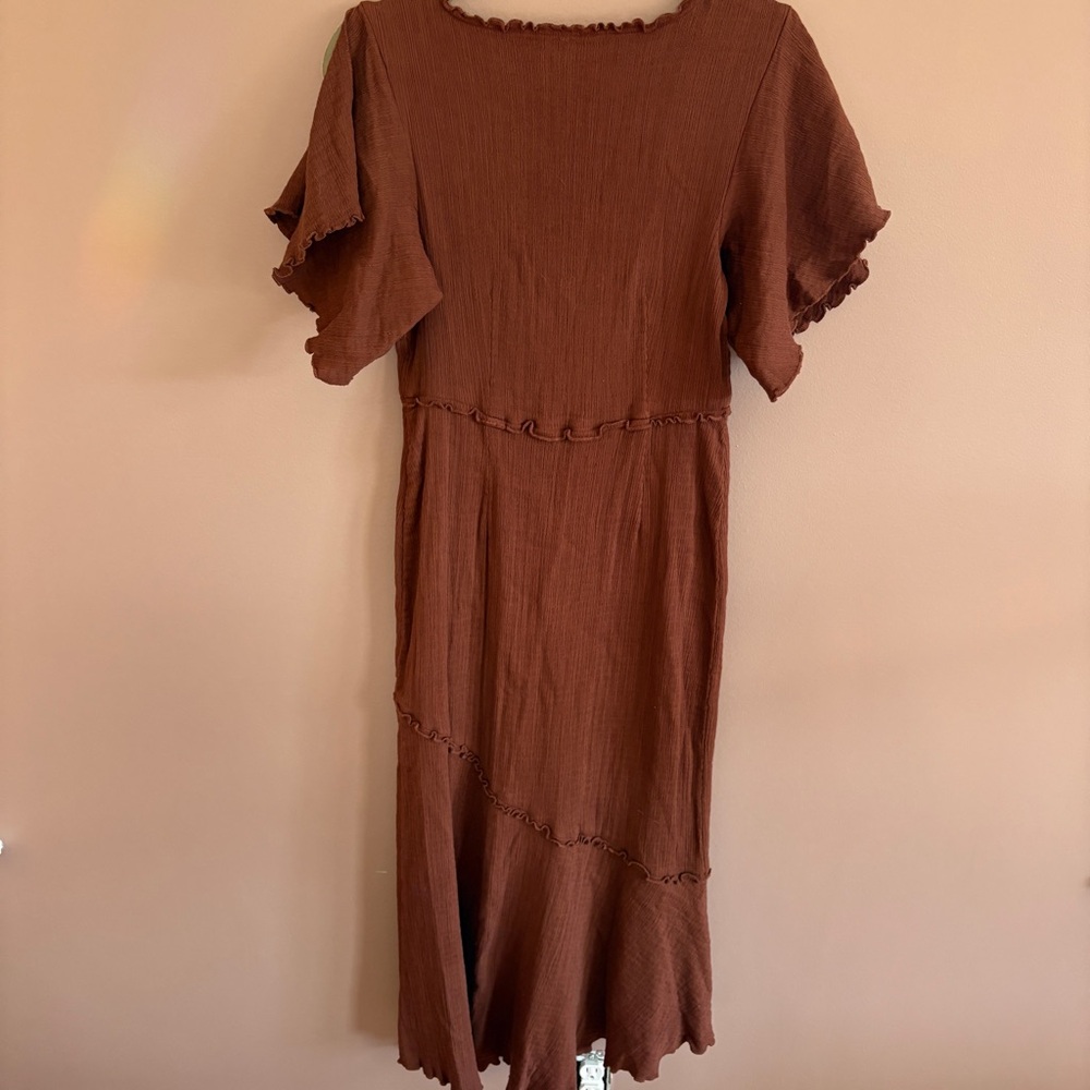 Free People Asymmetrical Brown Dress - Picture 4 of 4